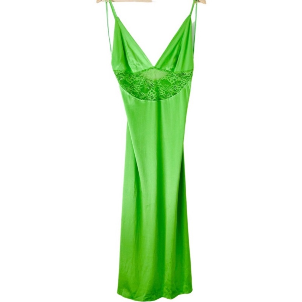Zara limited edition bloggers favourite Satin lace midi dress - Picture 2 of 4